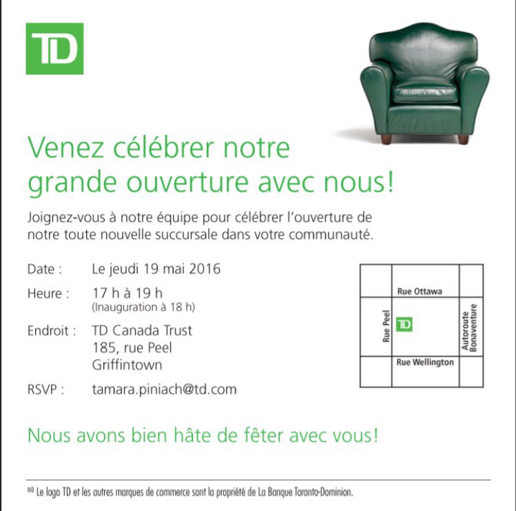 Come join us for our TD Griffintown Grand Opening #TDGriffintown