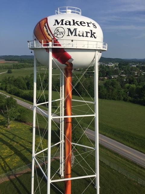 The Maker’s Mark water tower in Lebanon is beautiful: kentuckysportsradio.com/main/lebanon-w… #LebanonMakersWaterTower