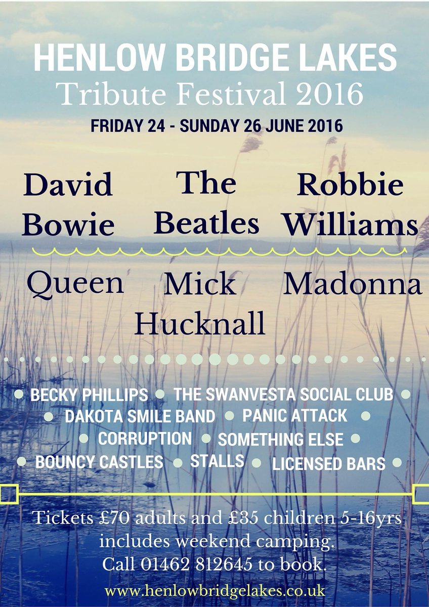 Evening #bedshour! Have you got your tickets for our tribute festival yet? We can't wait!