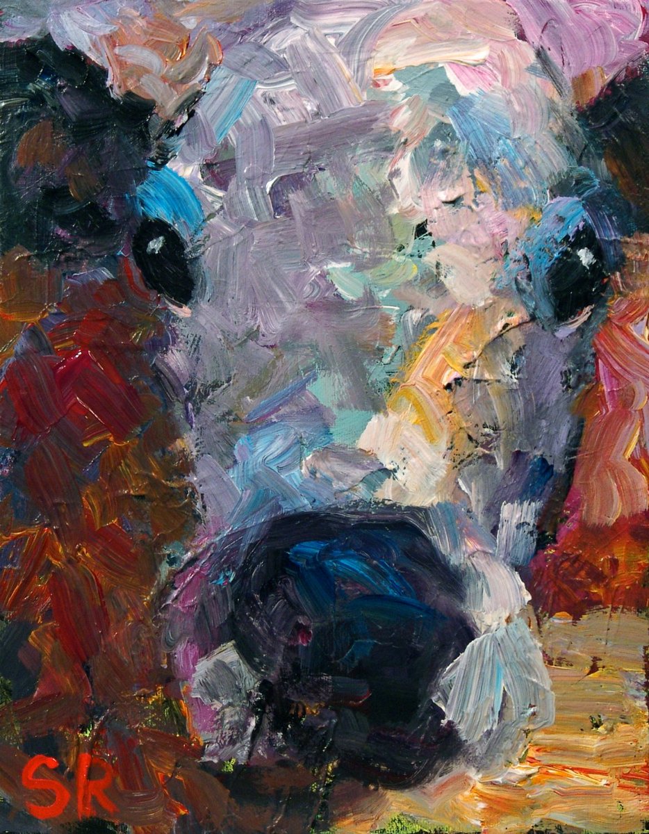 VermontPainter's tweet photo. Painting of Cow Original Art Vermont Art Abstract Colorful Cow Pai… https://t.co/tjetNE5VJ7 #SamRaines #ColorfulCows https://t.co/PIhyImdo8Y