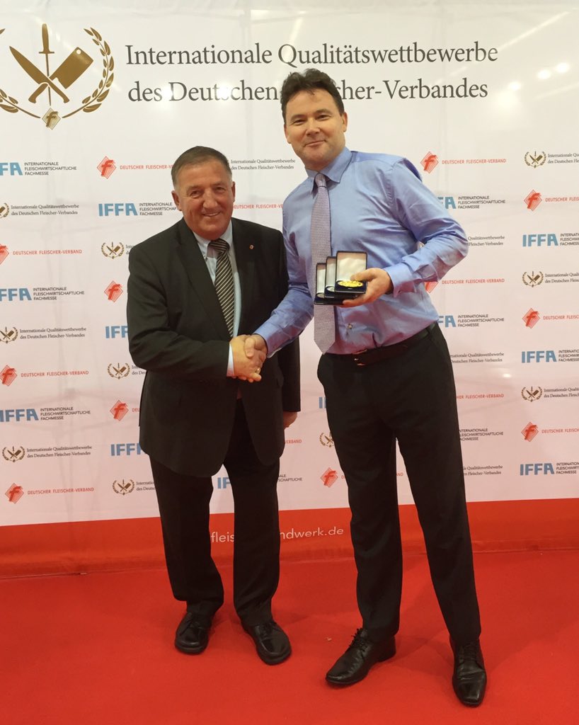 EmmaNolan2012's tweet photo. World Craft Butcher Cup Final Success in Frankfurt today for Nolan butchers of Kilcullen ! https://t.co/EfaIMBAg6b