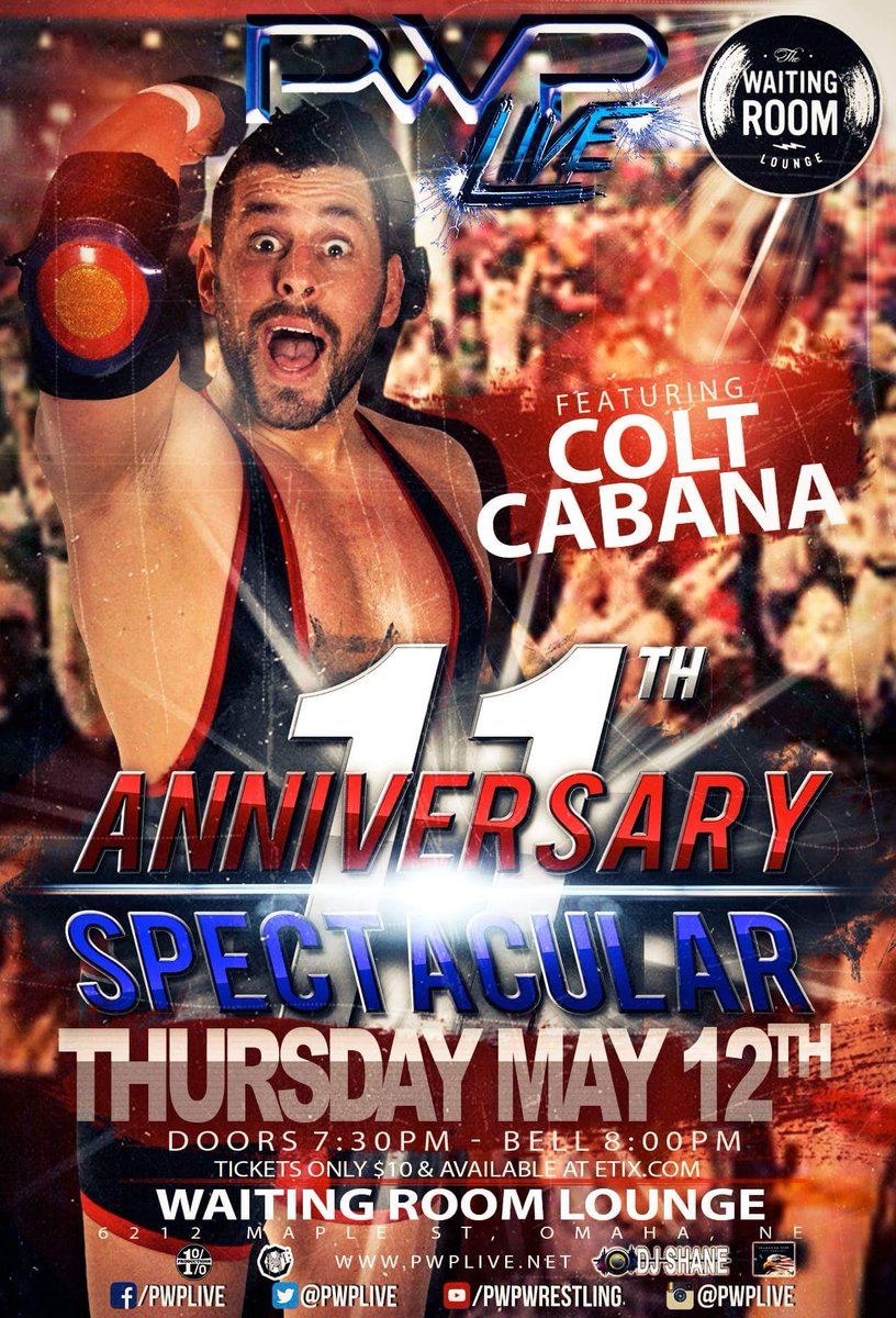 PWPLive's tweet image. #WWEOmaha #RAWOmaha hope you enjoy the show tonight! Make sure to check us out THURSDAY for #11AS at @Waiting_Room