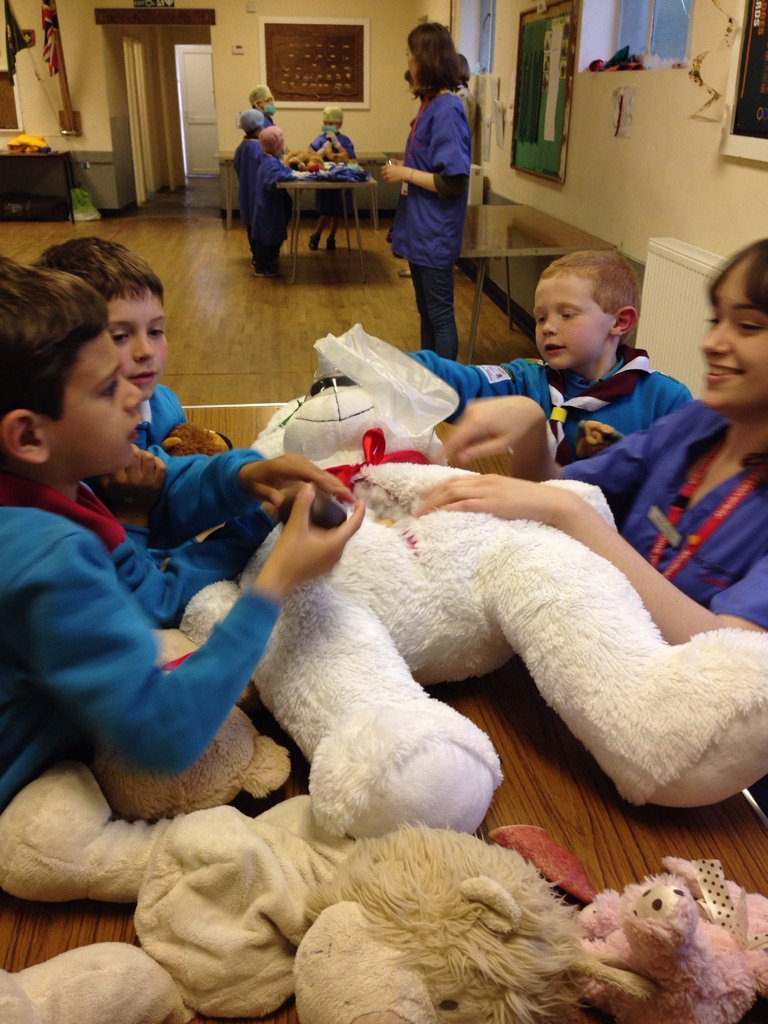 Big thank you to <a href="/TBH_Cardiff/">Teddy Bear Hospital</a> for visiting the Beavers tonight, we all had a great time