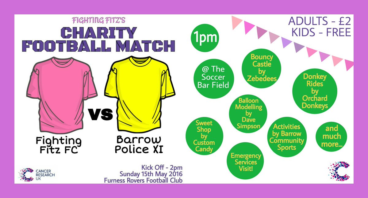 fighting_fitz's tweet photo. This Sunday...The biggest game of the year!
#fightingfitz #whoneedstheprem 
@barrowpolice @NWEMlive @TheBayOfficial https://t.co/ZNzaJ6gowU