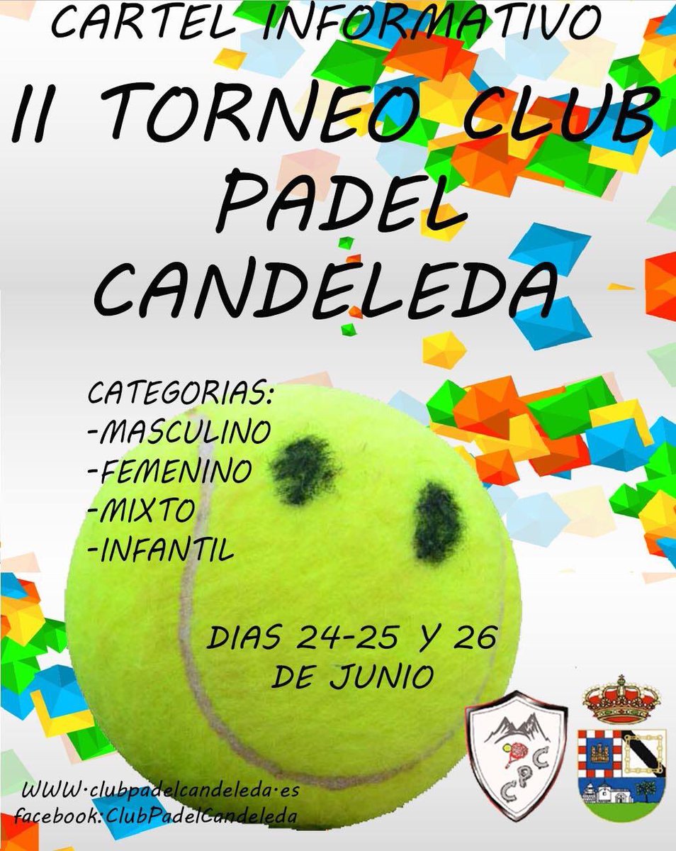 CandeledaClub's tweet photo. Os dejamos el cartel informativo para el proximo torneo que se celebrara en Junio. https://t.co/ESABOitQg7