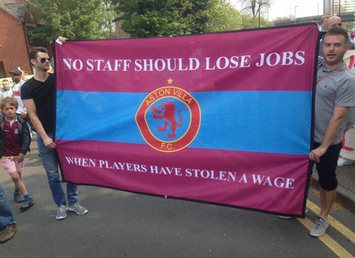 AwayDays_'s tweet photo. Aston Villa fans flag on Saturday. #AVFC https://t.co/G1b2XBM1zn