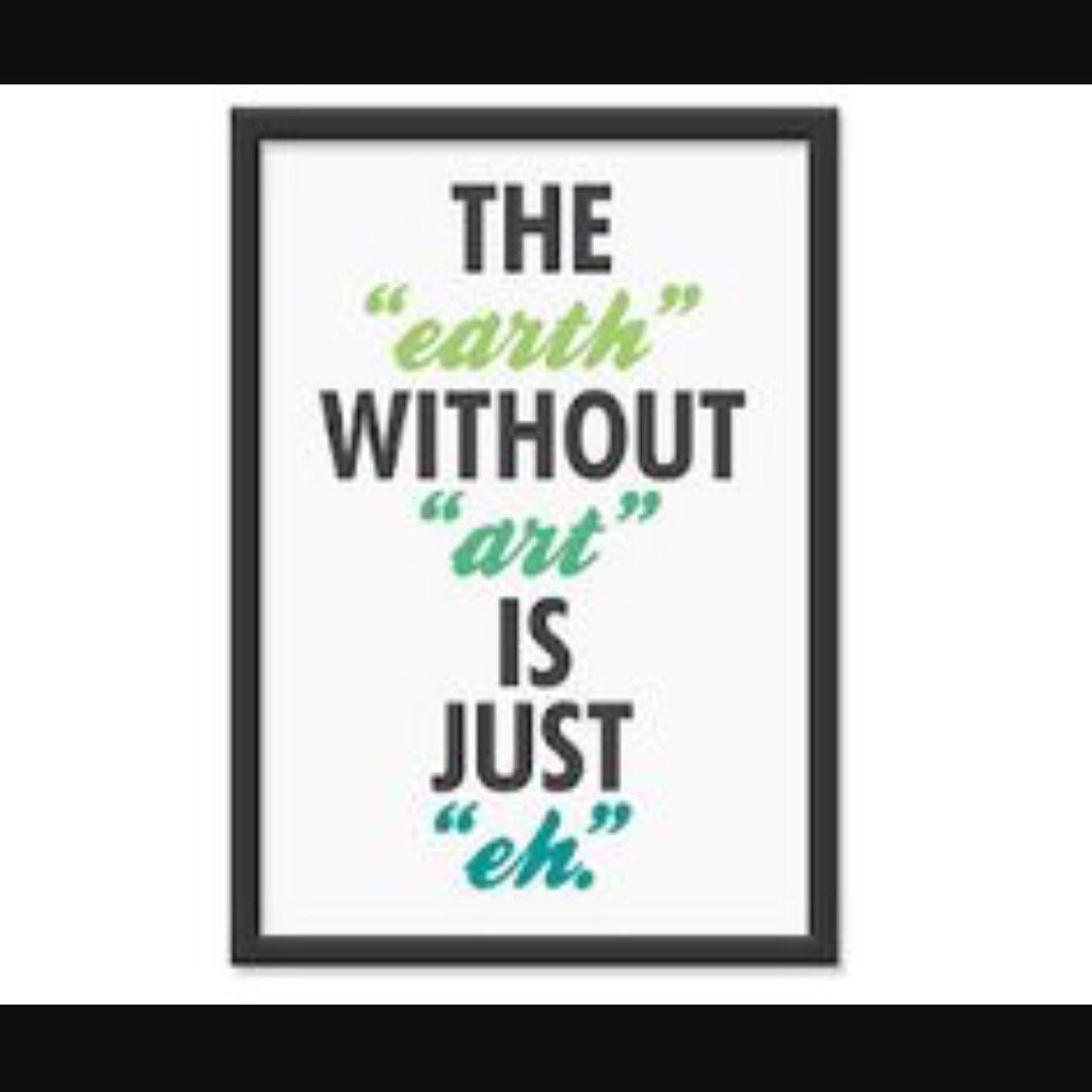 TheCreativePod's tweet photo. Don't be eh..... Be Creating Art to make the Earth awesome!!! #creativity https://t.co/R1rP5JRRqO