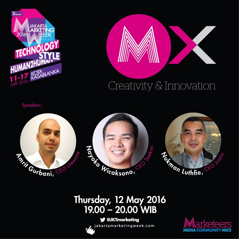 the_marketeers's tweet photo. Meet them @infiniteamrit @nayokokho &amp; @nukman at MX Creativity and Innovation #JMW2016 Thu,12 May, 7-9PM. See you! https://t.co/cRGYWOxPZm