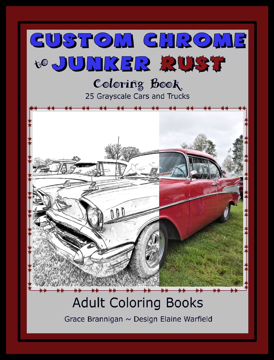 ColoringAdults's tweet photo. New coloring book covers. It's all about the cars and https://t.co/bD7JSNk49P https://t.co/JGyXtShHfA