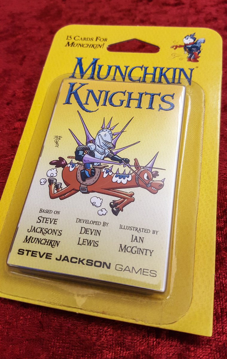 SJGames's tweet image. Want a copy of #MunchkinKnights? Follow and RT with the hashtag #KnightTime to enter! Winner announced tomorrow. -HS