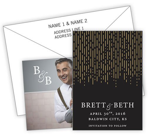 This Weeks Featured Product is our Glamours 3.5 x 5 Save the Date Card. Visit freshimpressions.us to view all of ou…