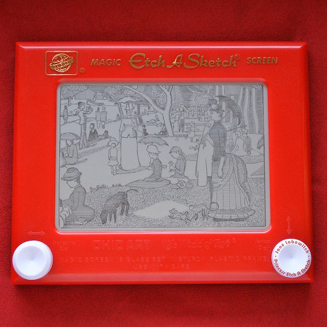 Chicago Artist Drew Seurat's Sunday On La Grande Jatte On An Etch A Sketch

 via <a href="/Chicagoist/">Chicagoist</a> bit.ly/1OkOLci