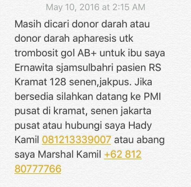 ArizaIndarika's tweet photo. Perhatian, yang bergolongan darah AB~ 👀 mohon bantuannya, terima kasih 🙏🏼 https://t.co/TTq5eh6gH7