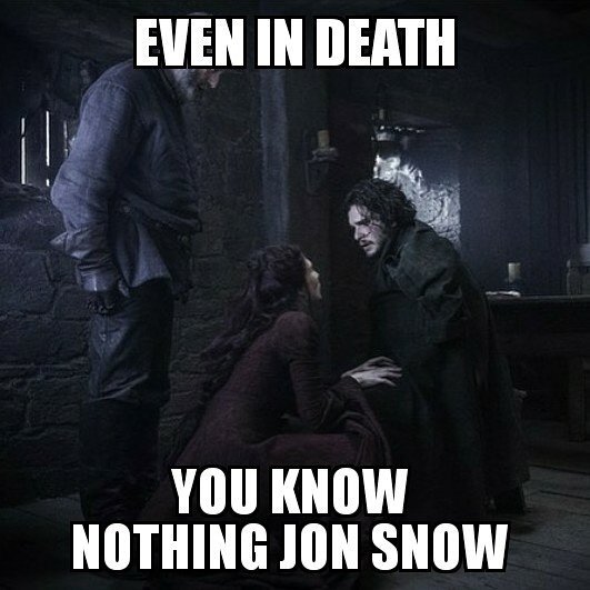 RomeliaMP88's tweet photo. Aún en la muerte, You know nothing Jon Snow https://t.co/QhKpZzggZs
