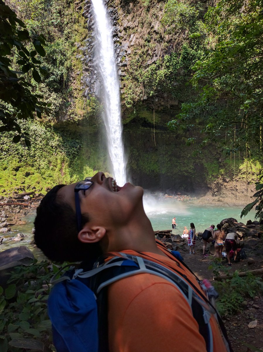 Bagshawplnoodle's tweet photo. Lots of fun at La Fortuna waterfall in CR today.  Zip lines were great fun,no pictures. @JHBend @EPSBNews @lannicch https://t.co/umx10nZ849
