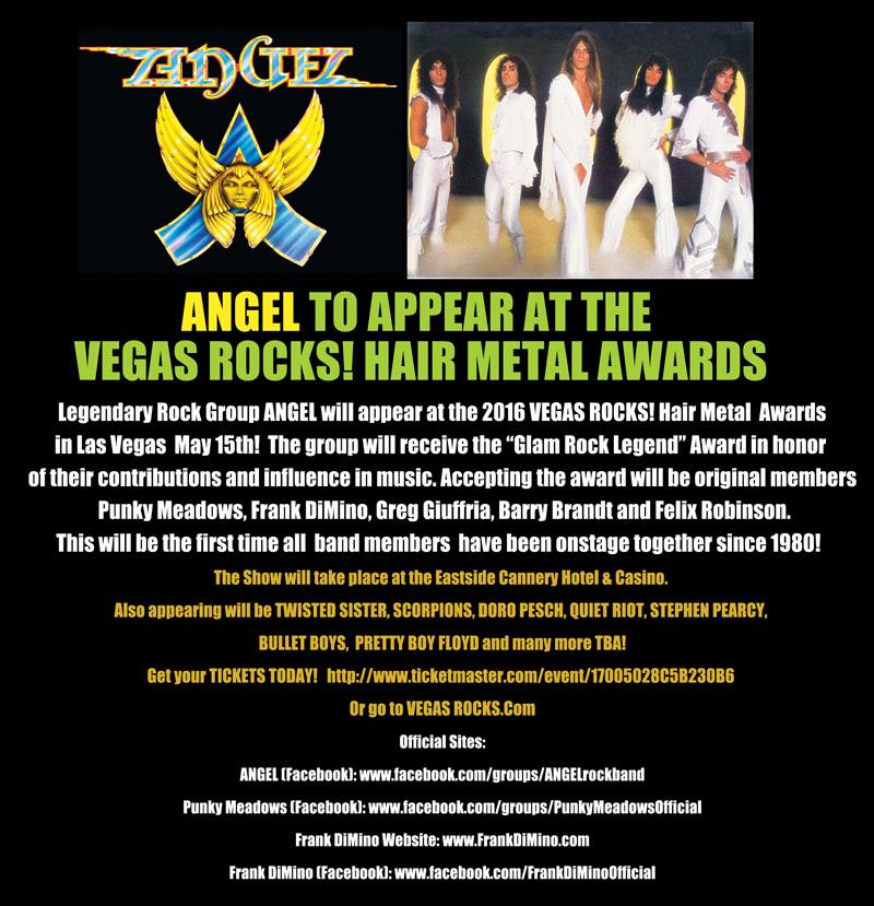frank_dimino's tweet photo. Sunday May 15 - Vegas Rocks! Hair Metal Awards @VEGASROCKSMAG @PunkyMeadows001 @felixrobinsonav #angel #helluvaband https://t.co/wcWsa4MuNO
