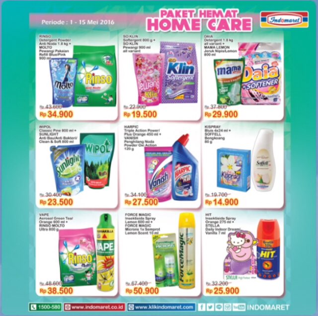 Trus lagi ada promo apa ya? Weeeeyaa! Ada promosi paket hemat home care! Serba murah!