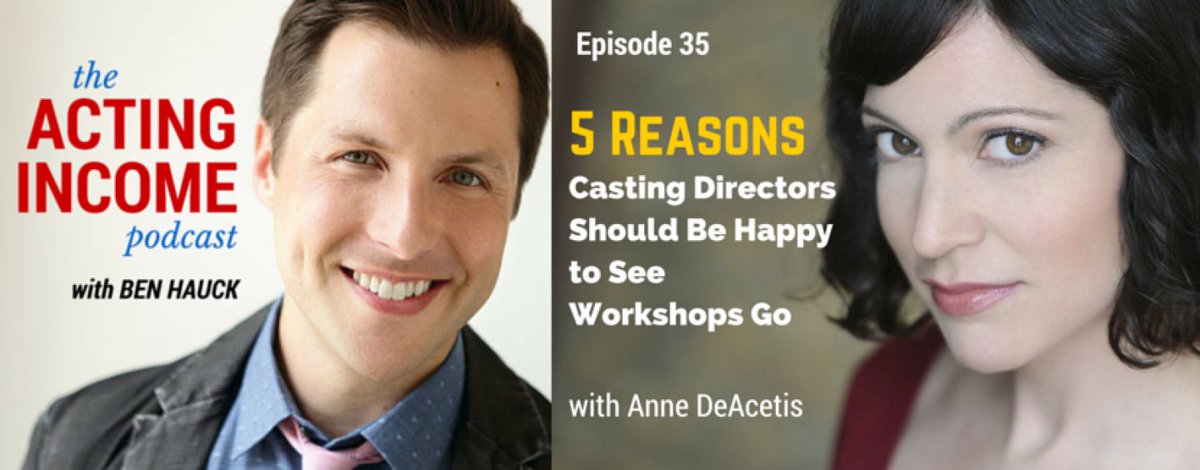 ActingIncome's tweet image. 🎙 Episode 35 w/@AnneDeAcetis dives into #CDWorkshops drama. Stimulating thoughts she has! actingincome.com/itunes