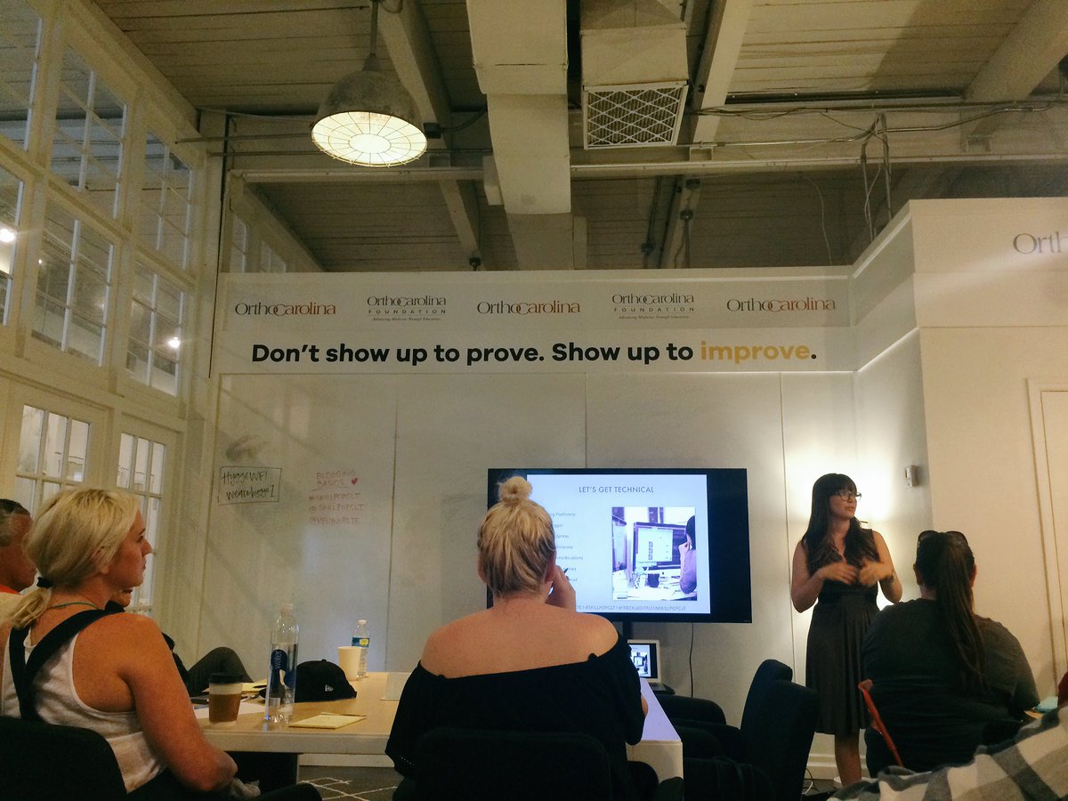WheninCharlotte's tweet photo. Great first @skillpopclt! Excited to make the blog even better. Thanks, @mflynnpete! #CLT #skillpopclt https://t.co/qTDmKTRkak