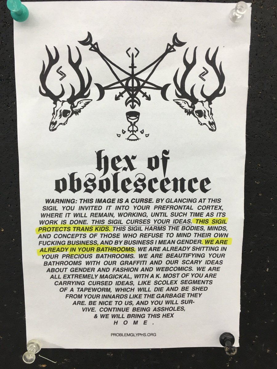 ThePoliticalHat's tweet photo. Protecting "trans kids" with the power of witchcraft!
#LOLscience https://t.co/FRc3busZnH
