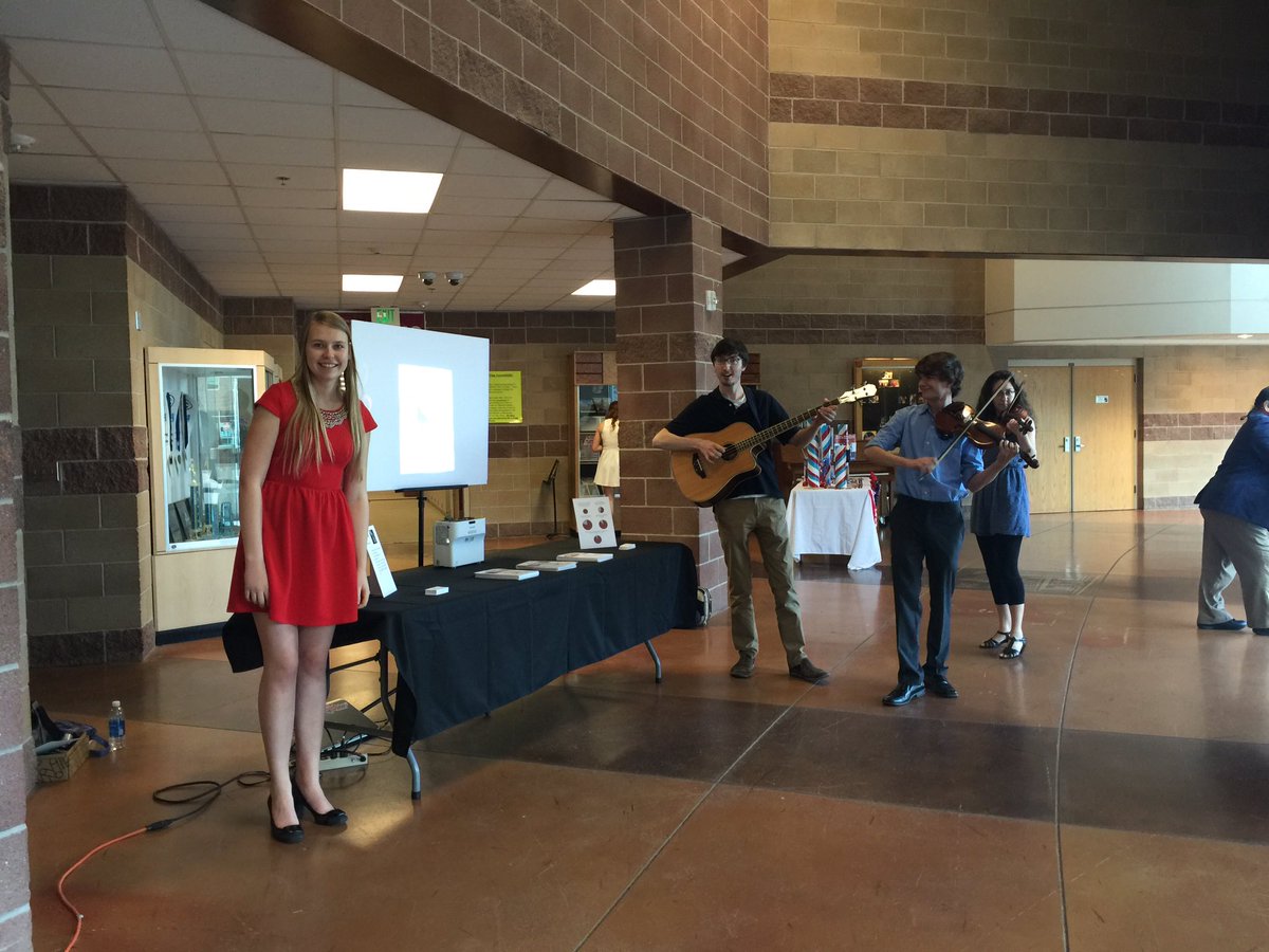 SilverCreekLA's tweet photo. SCHS Music Week was a major success this year! Here's Gretchen and friends showing all their hard work here at EOE! https://t.co/ntzRVLd1dj