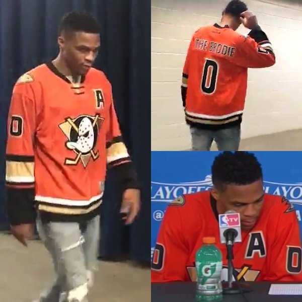 russell westbrook hockey jersey