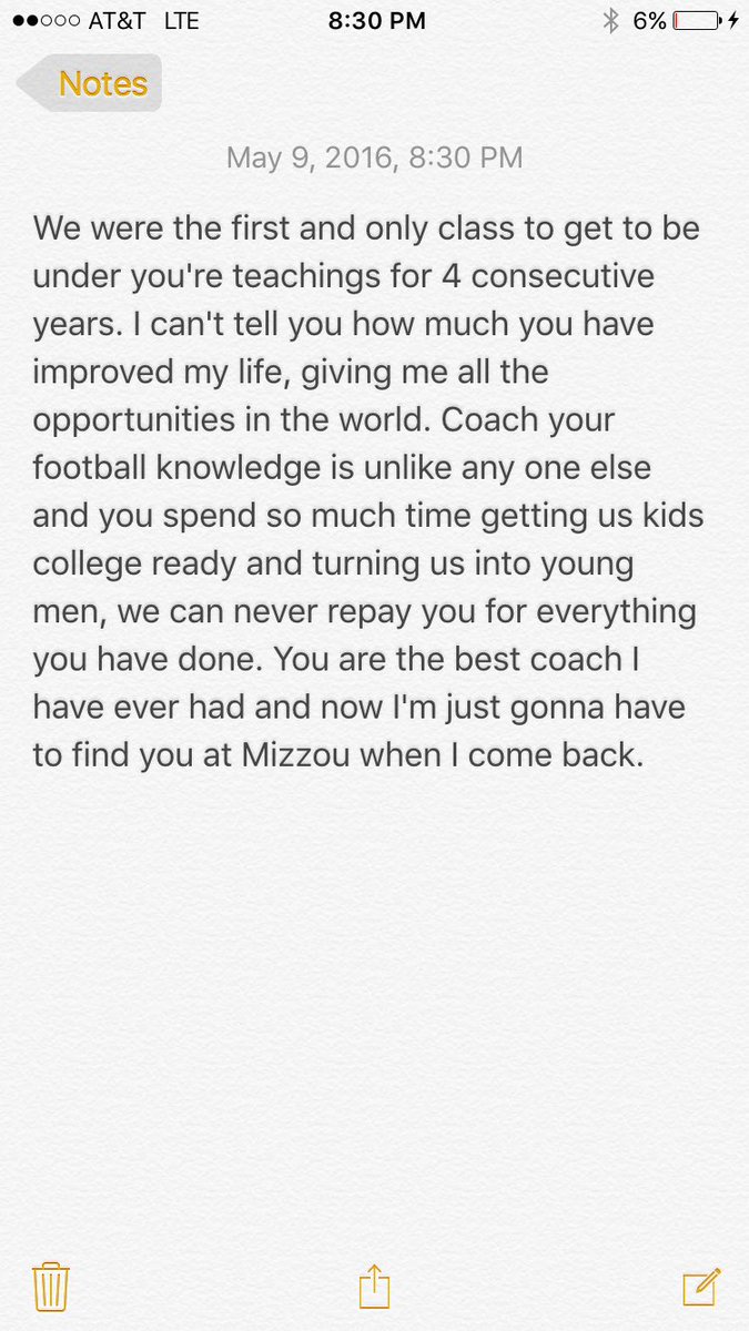 GarretBK53's tweet photo. Congrats and Thank you @RBCoachAO https://t.co/uaKC5IvTLf