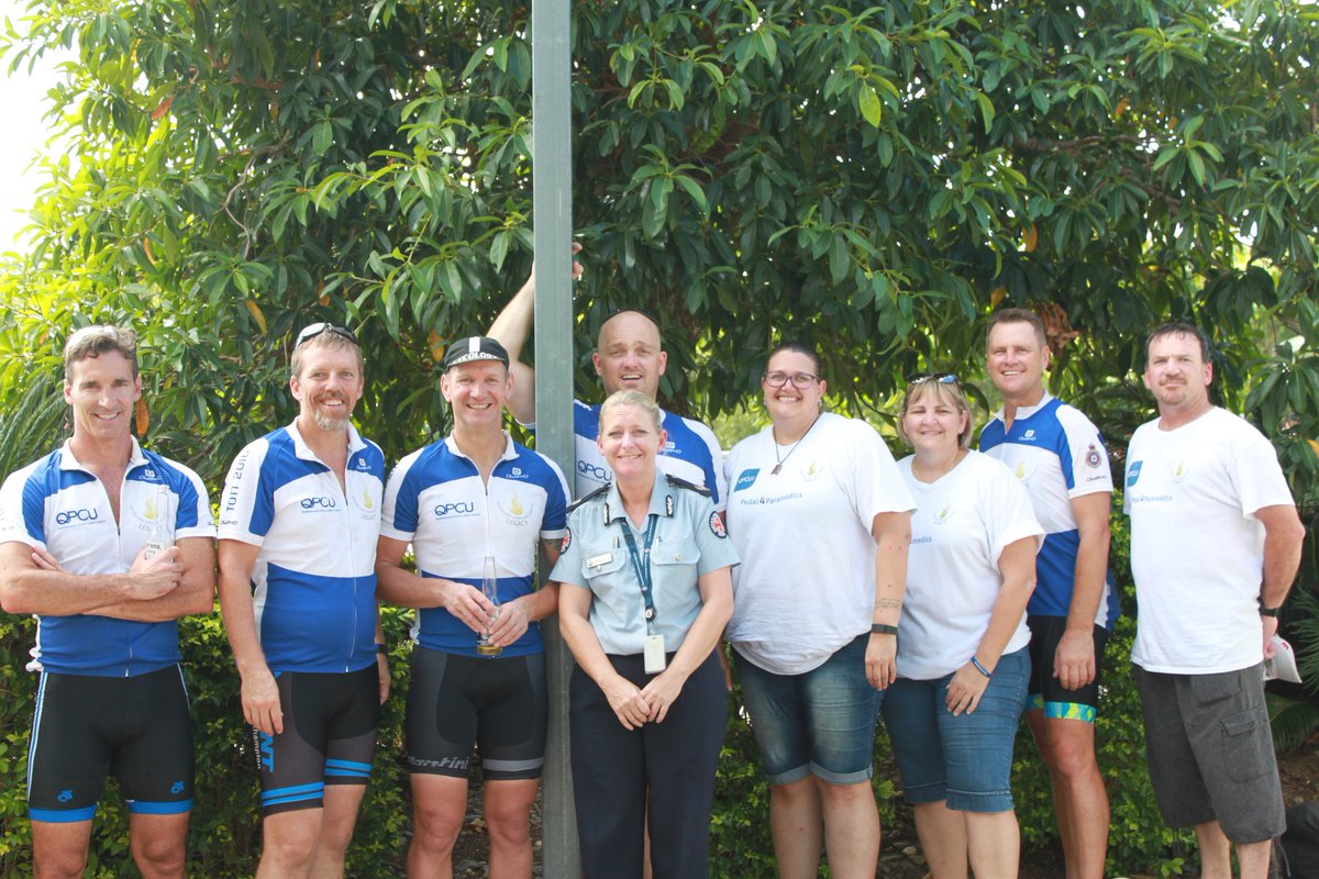 Thanks to QAS Assistant Commissioner Michelle Baxter and to all stations we visited. #pedal4paramedics #qaslegacy