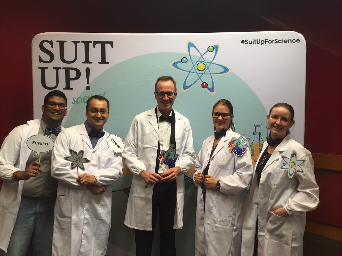 DavidShoebridge's tweet photo. Doing my best Dr Karl today to support life saving medical research #suitupforscience https://t.co/F4fTXZrXRu