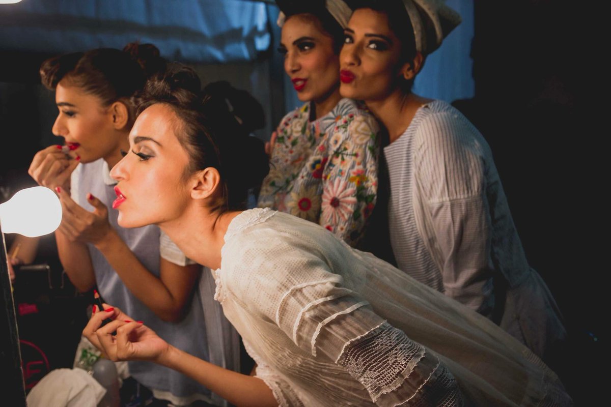 ilovepero's tweet image. getting ready for a #pajamaparty is serious work 💅🏾♥️ #springsummer16 #ss16  #aifw photograph by Sachin Soni