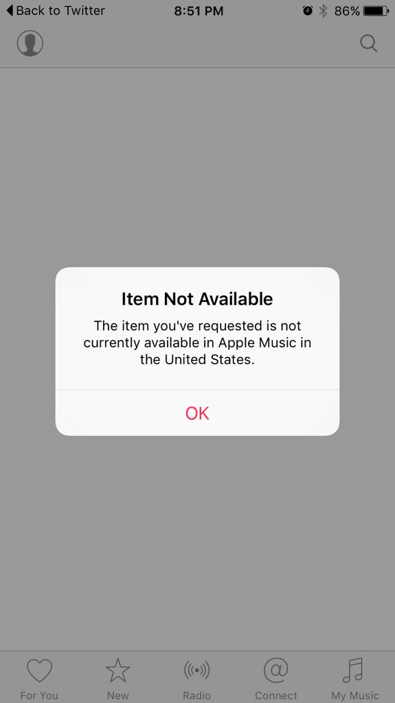CRsmithmusic's tweet photo. @MarcusBarkac @Steingraber this is what I get when I click the link https://t.co/77V0kCSUiF