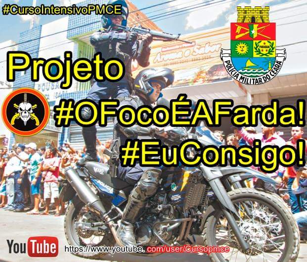 #CursoIntensivoPMCE
#OFocoÉAFARDA!
#EuConsigo!

FOCO TOTAL
Aulas Gratuitas Concurso PMCE youtu.be/uan8RaomCvQ