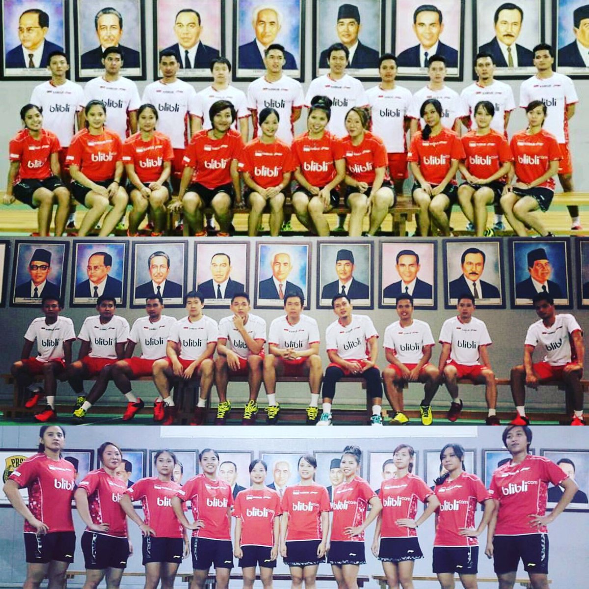 BadmintonTalk's tweet photo. Team Thomas &amp; Uber Cup Indonesia 2016.
Semoga JUARA di Kunshan nanti. Amin
#TUC2016 #TeamINA
Photo: PBSI &amp; @femidiah https://t.co/qfImS7OBXB