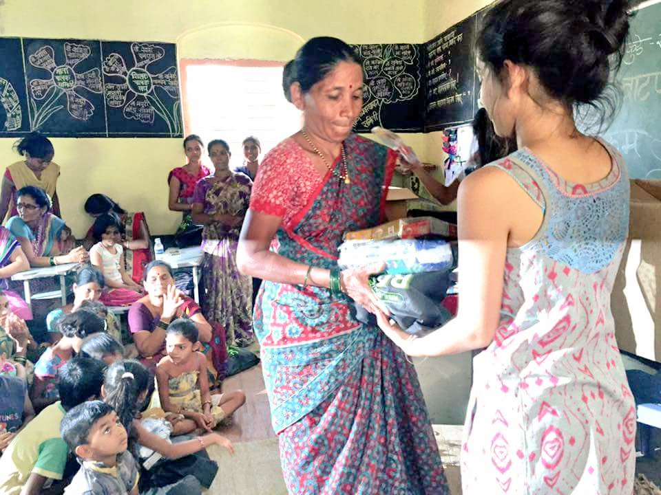 Rc_Mithibai's tweet photo. #iCare2016 Hygiene Kits consisting of basic necessities were given out to all the 300+ rural families by #RCMithibai https://t.co/gozrPlEHjc