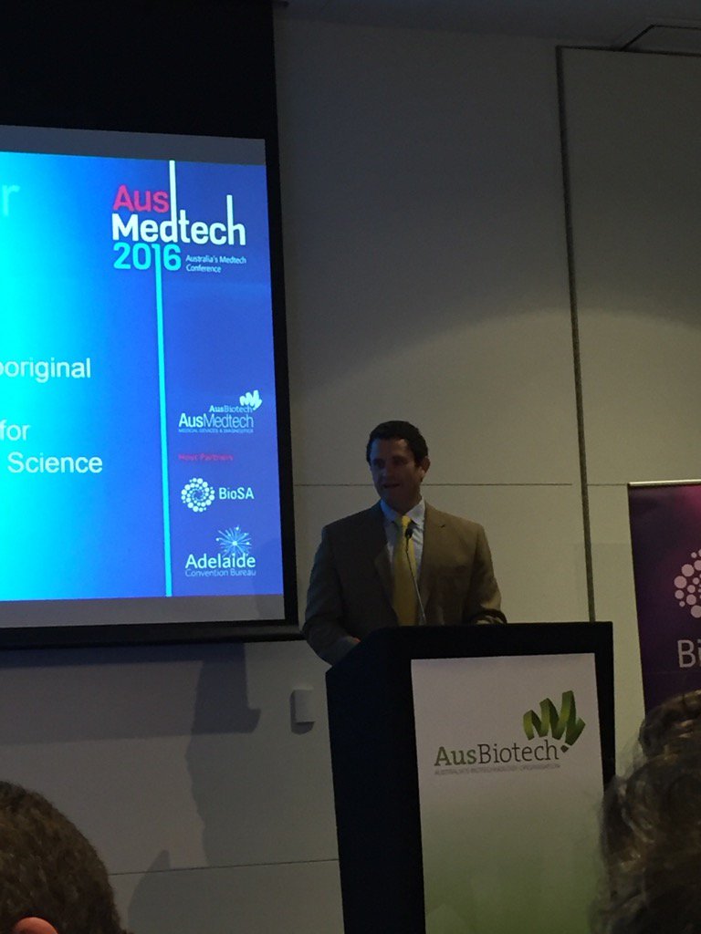 smortello's tweet photo. Minister Maher opening #AusMedtech in Adelaide #sahightech https://t.co/a1Ol2xMgqn