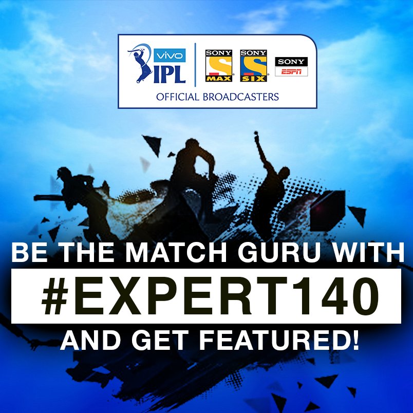 SonyMAX's tweet photo. Tweet your analysis of the #VIVOIPL match of #RPSvSRH with #Expert140 &amp; win big! #EkIndiaHappywala https://t.co/WqYm1NCVjO