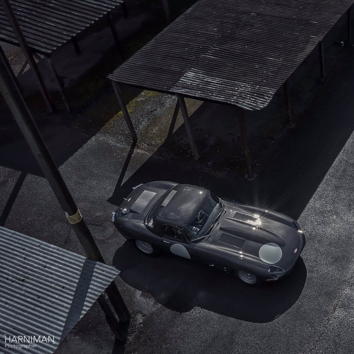 nigelharniman's tweet photo. 1.2 million pound Lightwieght E Type - one of the #MissingSix #etype BTS the shoot https://t.co/bwB1DJcekr https://t.co/nKa23Pm7cy