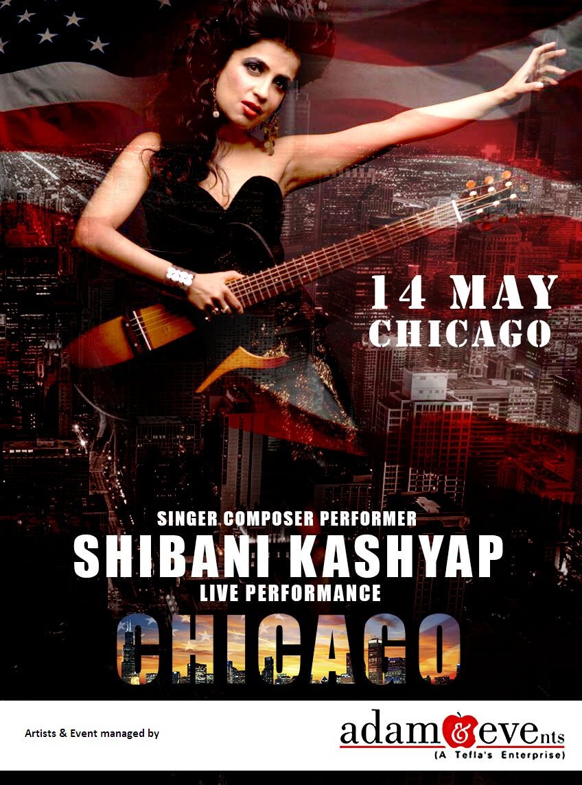 shibanikashyap's tweet photo. Just 4 days to go for my performance in #Chicago with @adamnevents 
Got your passes yet??? https://t.co/fZBjlVwRc0