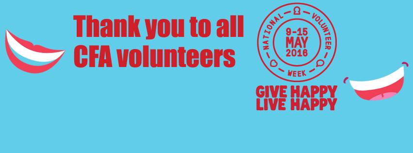 CFA_District23's tweet photo. THANK YOU to all of our CFA members that give up their time to help keep their communities safe.
#NVW2016 #CFAD23 https://t.co/H2R3eJo8Ap