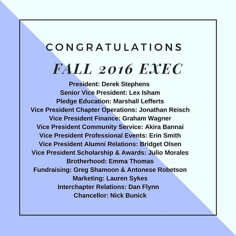 usd_dsp's tweet photo. Congratulations to our Fall Exec! https://t.co/H8B1FsQLSz