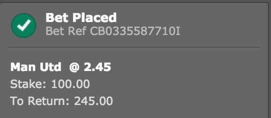 JamesMurphyTips's tweet photo. £100 on Man Utd to beat West Ham - if it wins I'll give the cash to one follower!

To enter, RETWEET🔁 and follow! https://t.co/TNepTOHzZQ