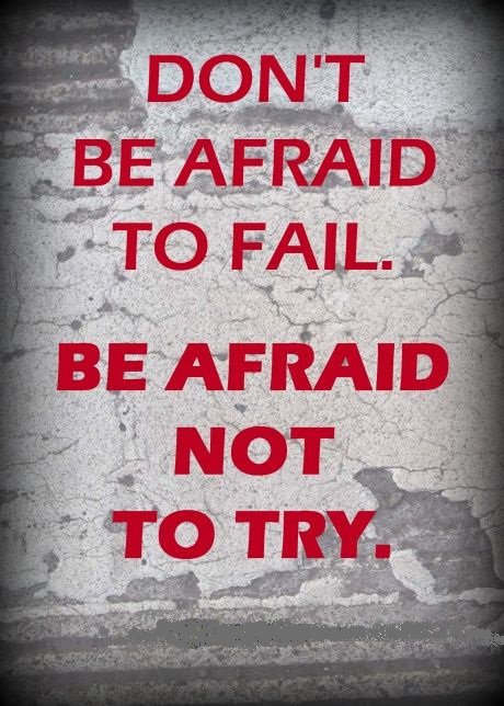 androidsmsapps1's tweet image. Don&apos;t be #afraid to #fail. Be afraid not to #try.