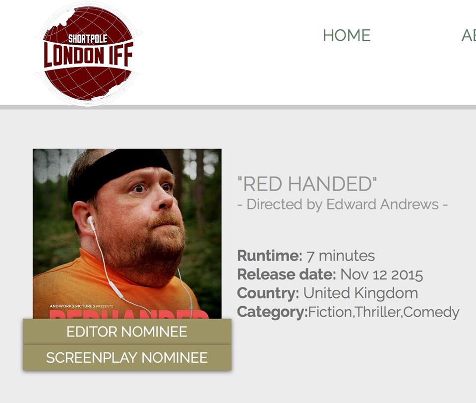 BrookDriver's tweet photo. Apparently I got nominated for Best Screenplay at the @shortpolelondon IIF awards. Sweet. Well done @edwardandworks https://t.co/ogovK49boD