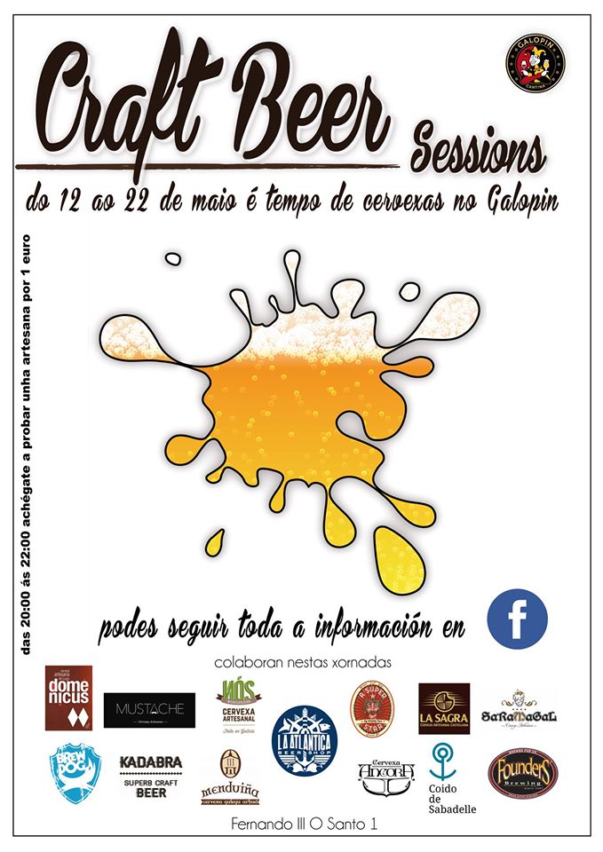 augasdemar's tweet photo. A nosa cervexa ´Estrela de Mar´ na Craft Beer Session da @cantinagalopin O mércores 18, en Santiago de Compostela. https://t.co/uhSkoEFi12