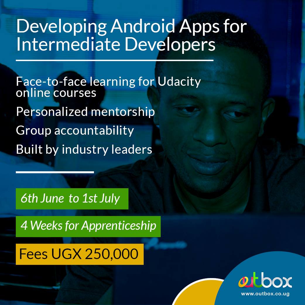 From 6th June to 1st July, Outbox will conduct a 4 week training on Developing Android Apps. goo.gl/xtnnZp