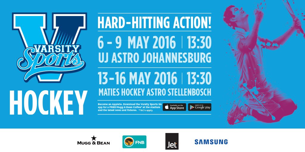 3 days to go till Varsity Hockey hosted by <a href="/Maties_Hockey/">Maties Hockey Club</a> from Friday 13 May till Monday 16 May. #ShowYourColours