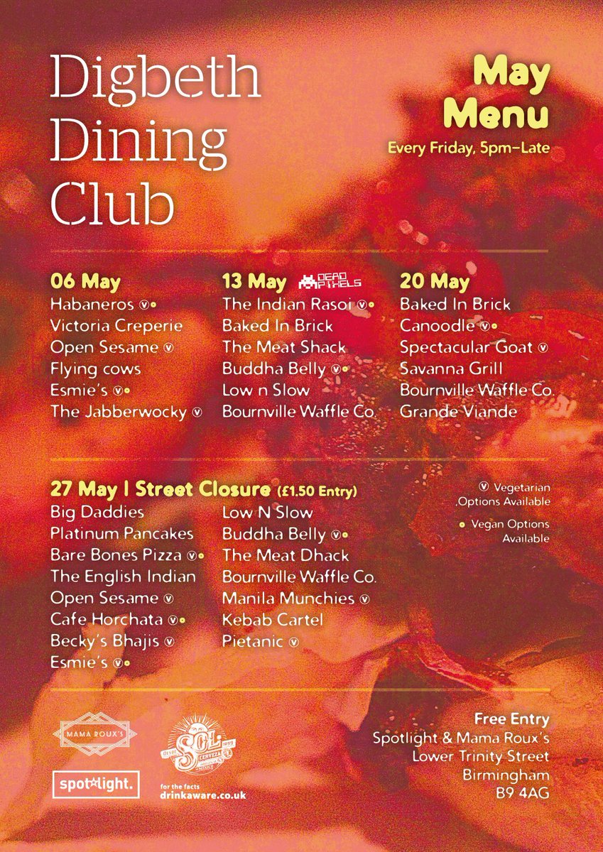 DigbethDiner's tweet photo. This Friday's comp!

RT 

Food and drink up for grabs this Friday night 😜 https://t.co/YV8aypUuv9