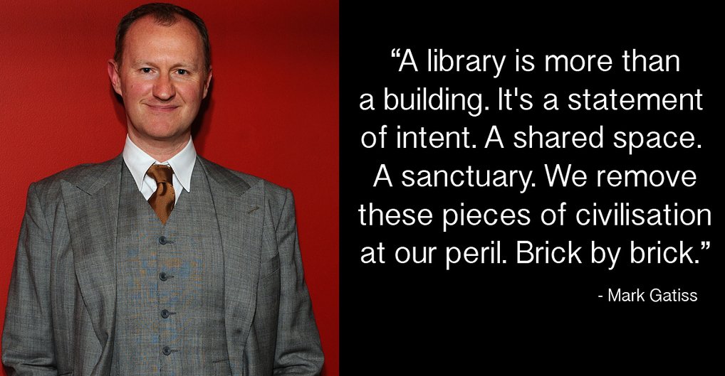 GwynethJones's tweet image. 5 Famous UK Writers incl. @Markgatiss
On Why Libraries Should Be Saved 
via @SJBetteridge sco.lt/6JfPM1