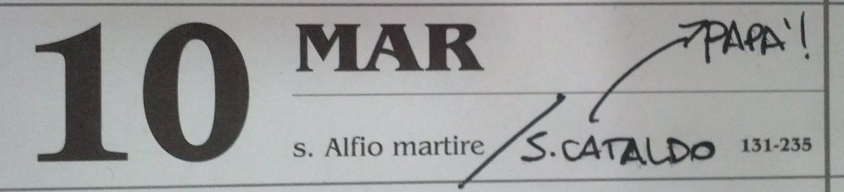 Ma oggi è anche il suo di onomastico Arfio?