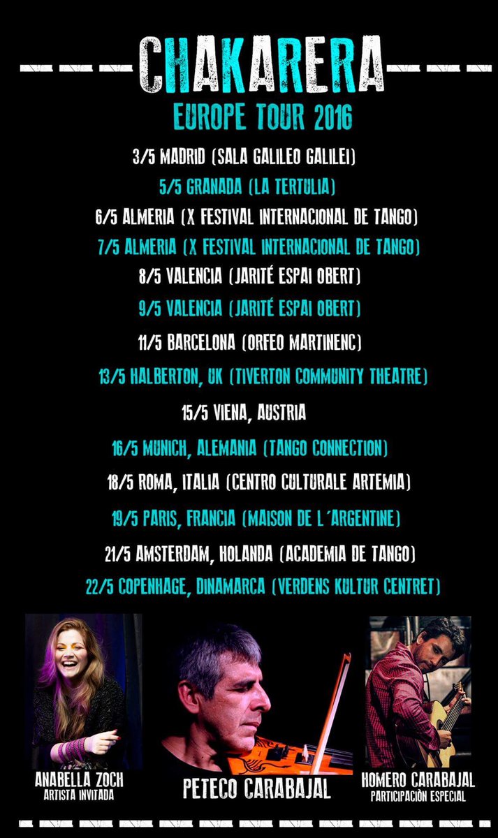 oohermrs's tweet image. @TheExeterDaily Madrid, Paris, Tiverton! Argentinian Group touring Europe playing at @TivertonTheatre on Friday!